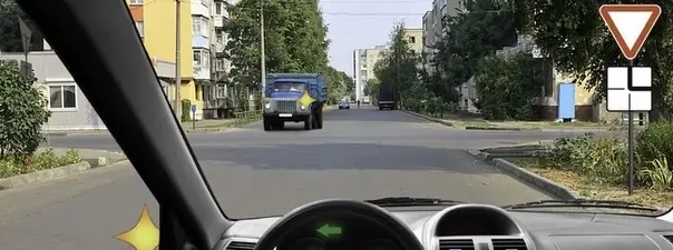 Дорожная ситуация: Можете ли Вы в данной ситуации приступить к повороту налево?