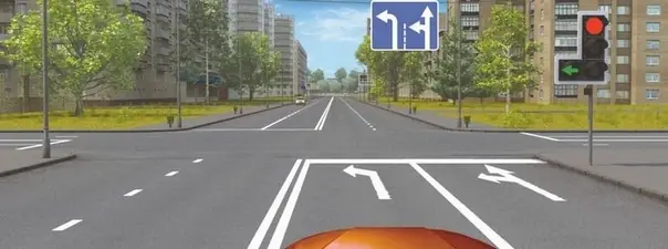 Дорожная ситуация: Вам разрешено продолжить движение: