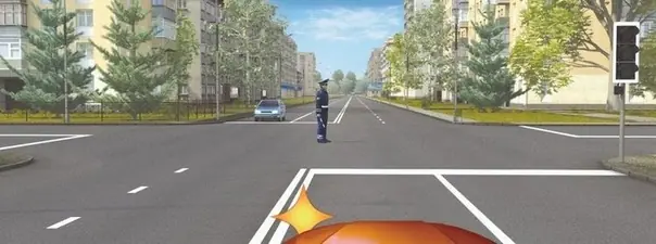 Дорожная ситуация: Как Вам следует поступить при повороте налево?