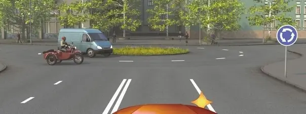 Дорожная ситуация: При въезде на перекрёсток Вы: