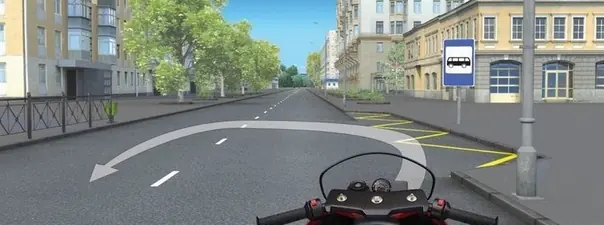Дорожная ситуация: Разрешен ли Вам разворот в этом месте?