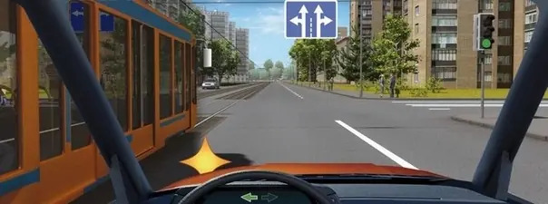 Дорожная ситуация: При повороте налево Вы: