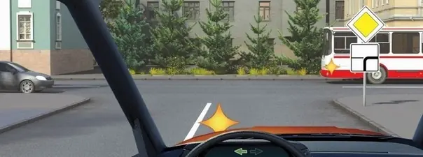 Дорожная ситуация: Кому Вы обязаны уступить дорогу при повороте налево?