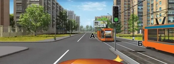 Дорожная ситуация: Вы намерены повернуть направо. Ваши действия?