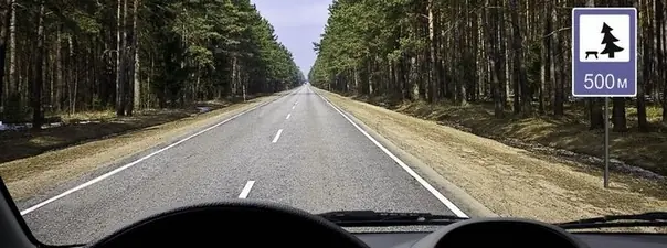 Дорожная ситуация: В каком месте на данном участке дороги Вам разрешено поставить автомобиль на длительную стоянку?